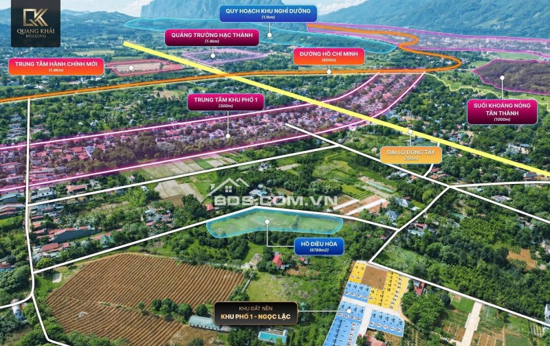 Cần bán đất nền Khu phố 1, Ngọc Lặc, Thanh Hóa, sẵn sổ